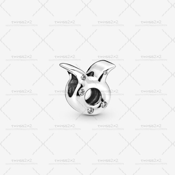 Pandora Sparkling Taurus Zodiac Charm|Pendant - Picture 1 of 2